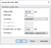 Generovat profil větru